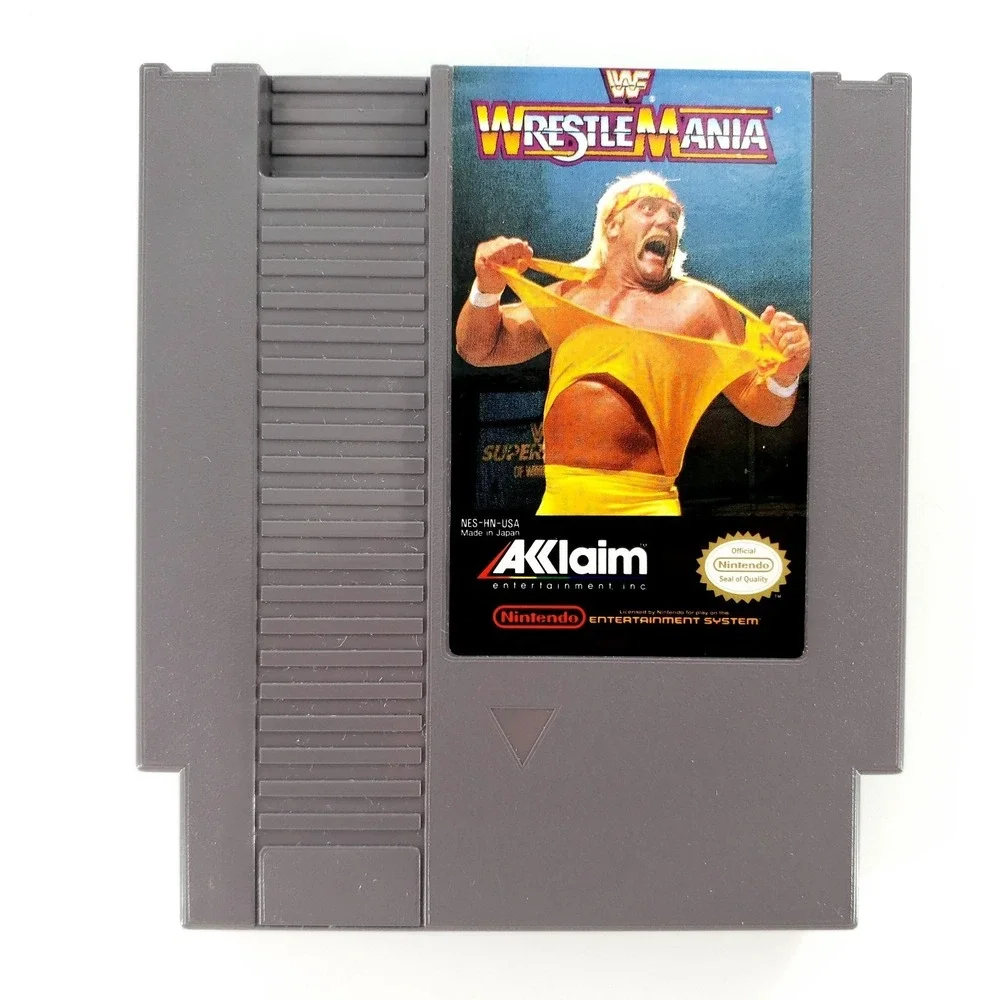 WWF WrestleMania Nintendo NES Authentic w/ Manual & Case Tested & Works